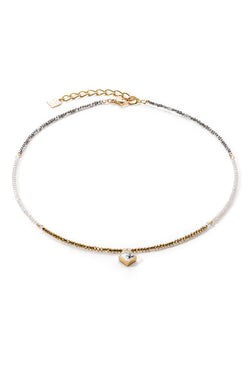Coeur De Lion Crystal Gold Necklace