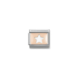 Nomination Composable Classic Link Plates Star in 9K Rose Gold