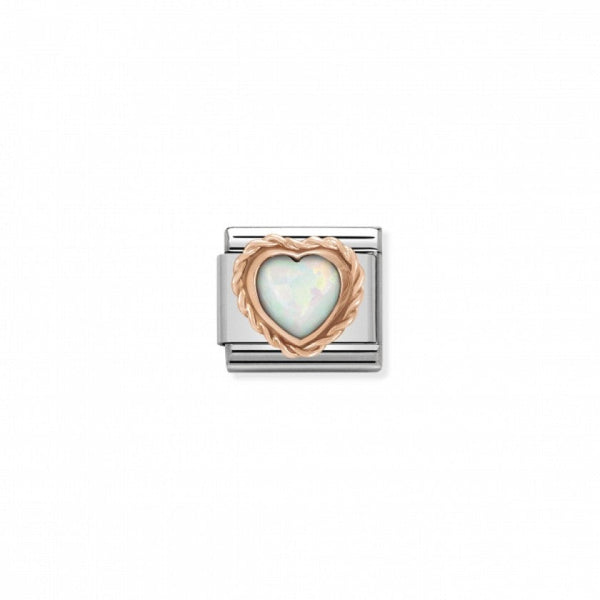 Nomination Composable Classic Link Opal Heart