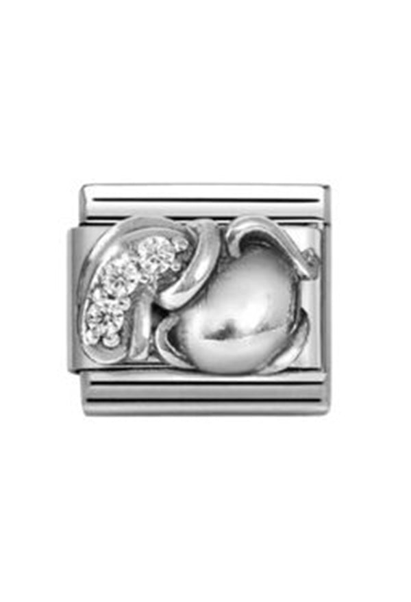 Nomination Composable Classic Zodiac Aquarius Cubic Zirconia and 925 Silver