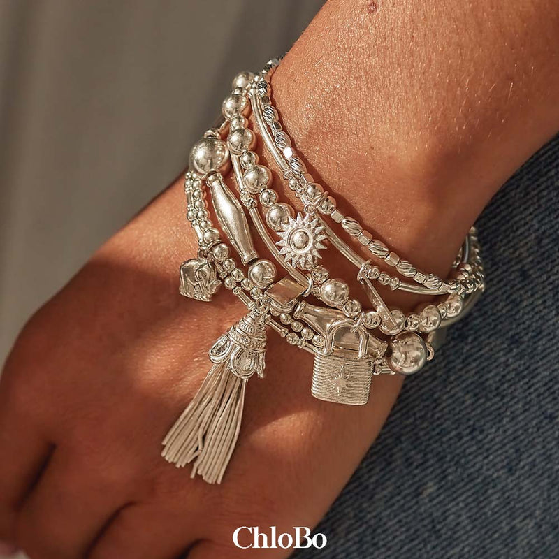 ChloBo Mini Heart Tree Of Life Bracelet Sterling
