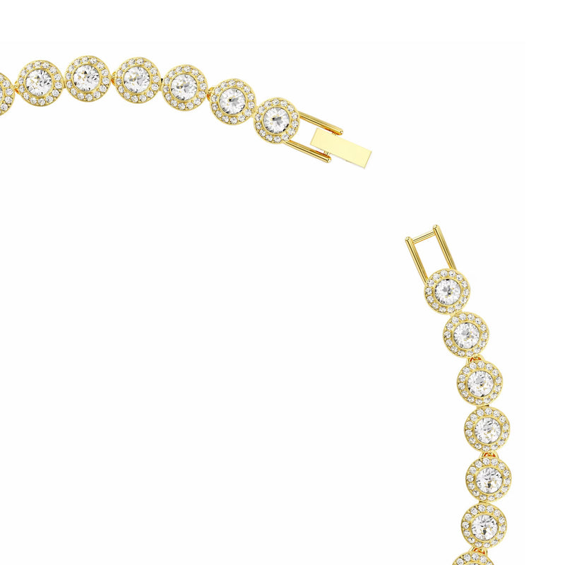 Swarovski Una Angelic Tennis Necklace Gold Plated