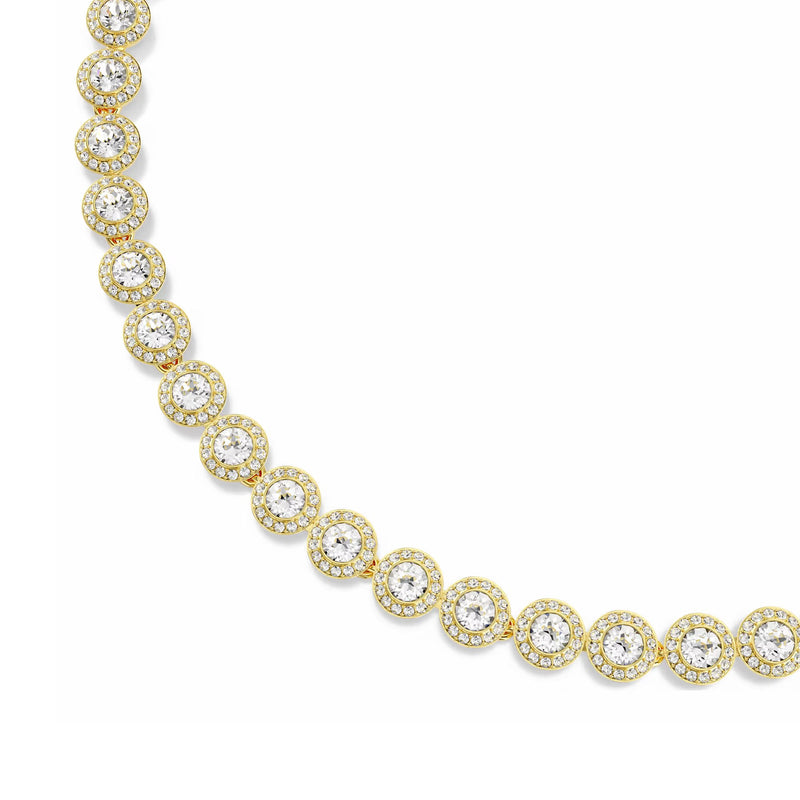 Swarovski Una Angelic Tennis Necklace Gold Plated