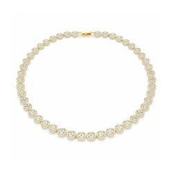 Swarovski Una Angelic Tennis Necklace Gold Plated