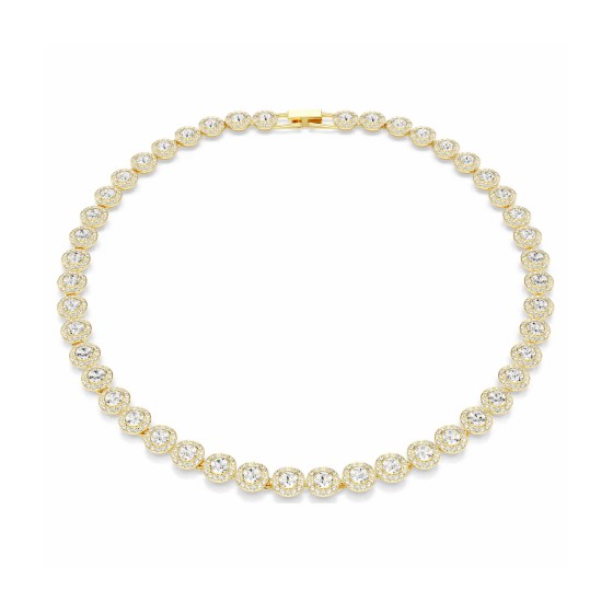 Swarovski Una Angelic Tennis Necklace Gold Plated