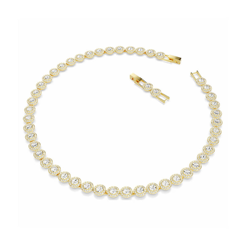 Swarovski Una Angelic Tennis Necklace Gold Plated