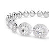 Swarovski Una Angelic Necklace Bracelet & Earrings Set Rhodium Plated