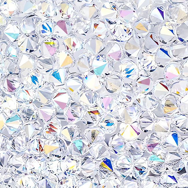 Close-up of the Swarovski Shimmer Tea Light Holder, showcasing its intricate 1500 crystal design & reflective silver finish.