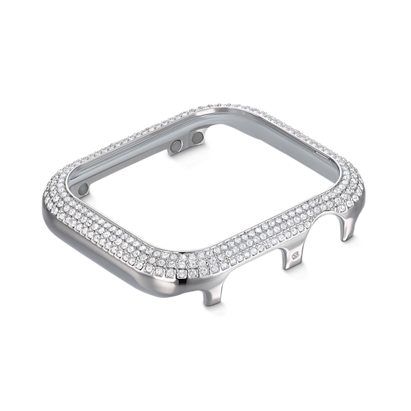 Swarovski 40mm Rhodium Plated Sparkling Apple Watch Case