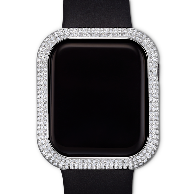 Swarovski 40mm Rhodium Plated Sparkling Apple Watch Case