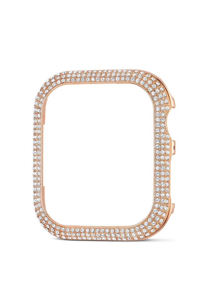 The Swarovski 40mm Rose Gold Plated Sparkling Apple Watch Case, a rose gold plated case from Swarovski, available at OD’s Jewellers in St Helens