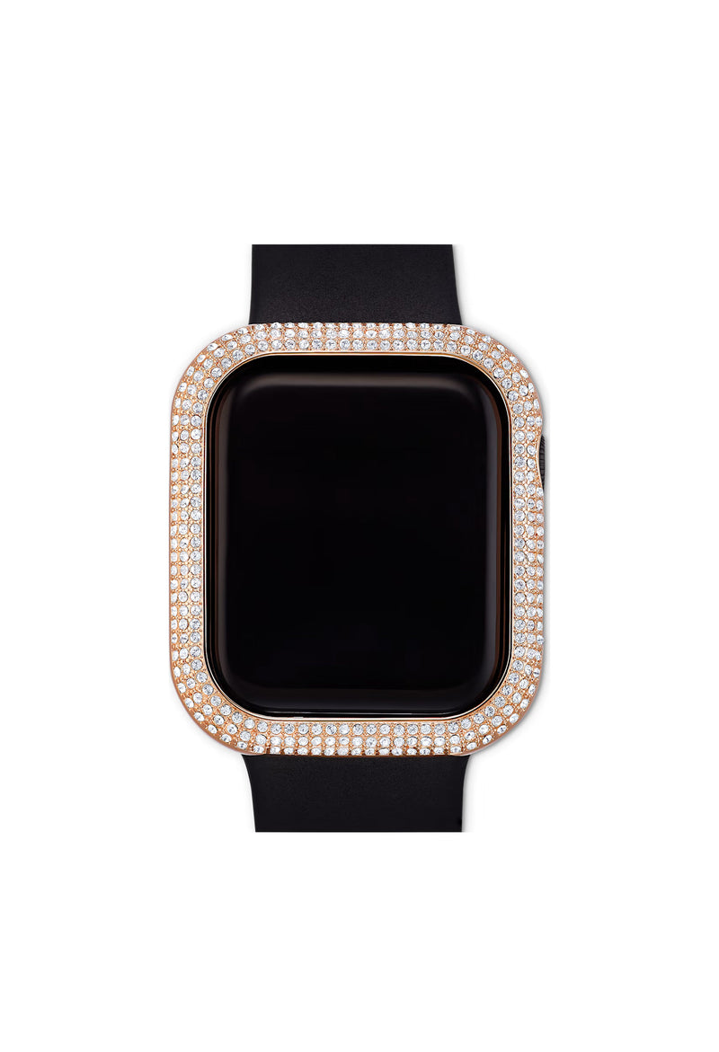 The Swarovski 40mm Rose Gold Plated Apple Watch Case, a rose gold plated watch case from Swarovski, at OD’s Jewellers in St Helens