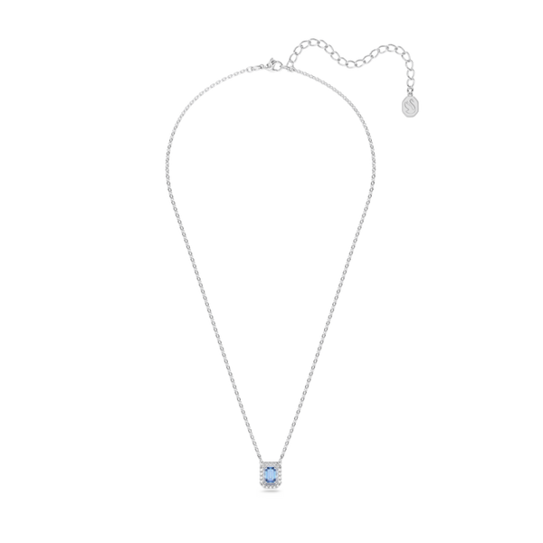 Swarovski Millenia: Octagon Cut Swarovski Zirconia Blue Necklace