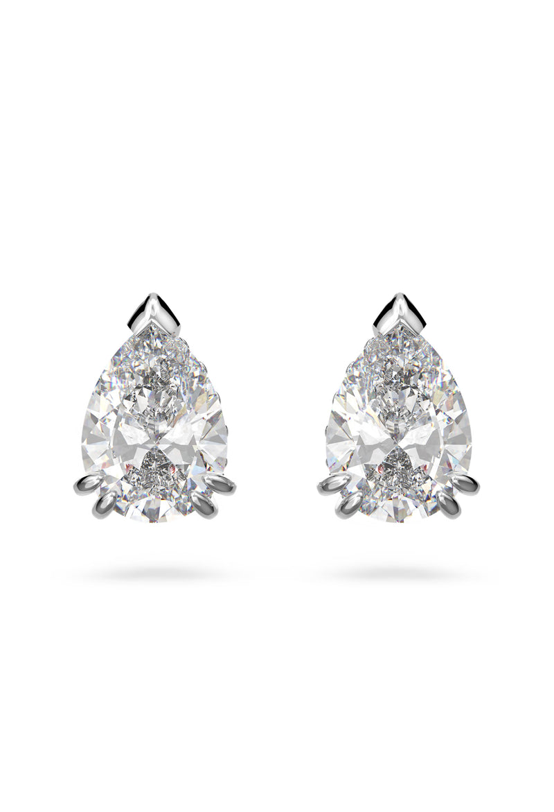 Swarovski Millenia Pear Cut Suds Earrings Rhodium Plated