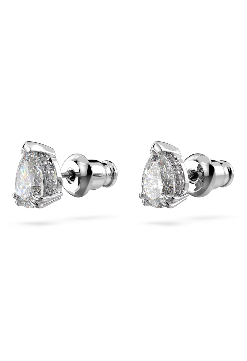 Swarovski Millenia Pear Cut Suds Earrings Rhodium Plated