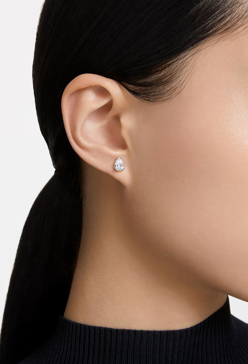 Swarovski Millenia Pear Cut Suds Earrings Rhodium Plated