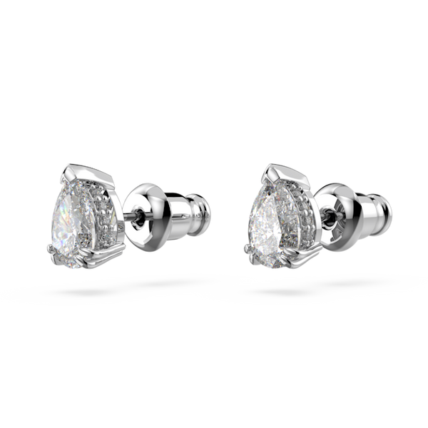 Swarovski Millenia Pear Cut Suds Earrings Rhodium Plated