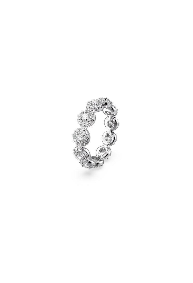 Swarovski Constella Round Cut Pave Ring Rhodium Plated