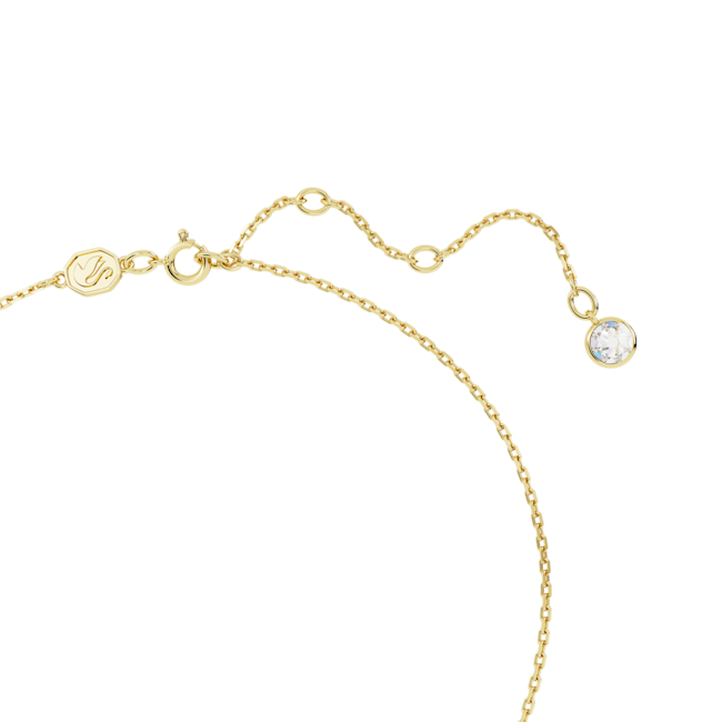 Swarovski Stilla: Yellow Square Cut Pendant Gold Plated