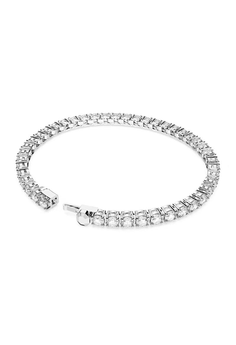 Swarovski Matrix Tennis Rhodium Plated Bracelet