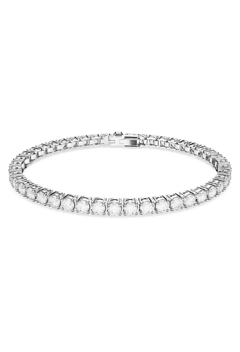 Swarovski Matrix Tennis Rhodium Plated Bracelet