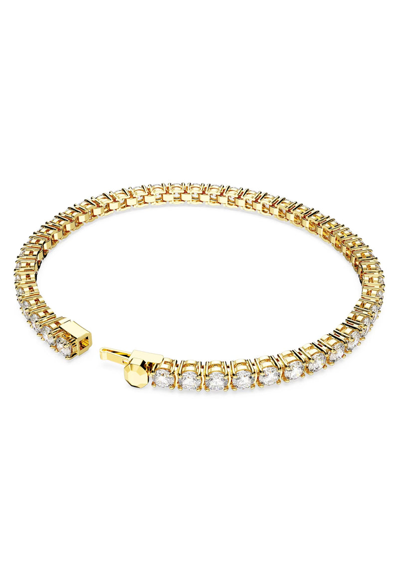 Swarovski Matrix Tennis Gold Plated Bracelet