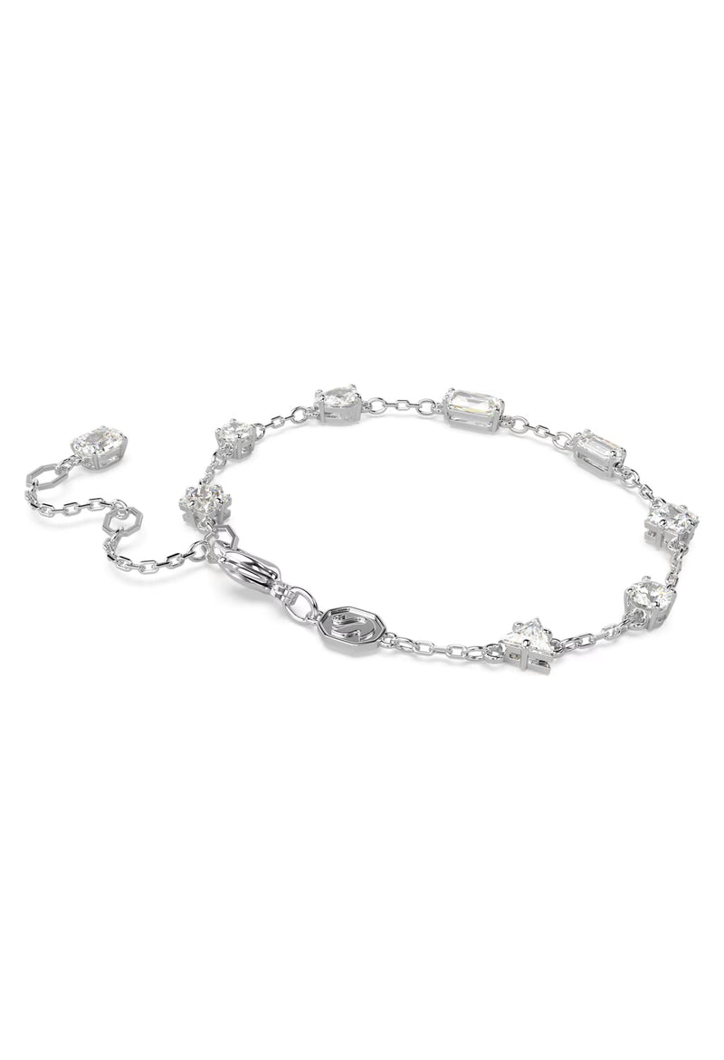 Swarovski Mesmera: Mixed Cuts, Scattered Design Bracelet Rhodium Plated