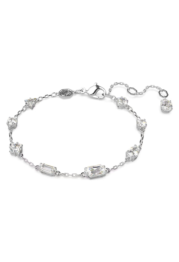 Swarovski Mesmera: Mixed Cuts, Scattered Design Bracelet Rhodium Plated