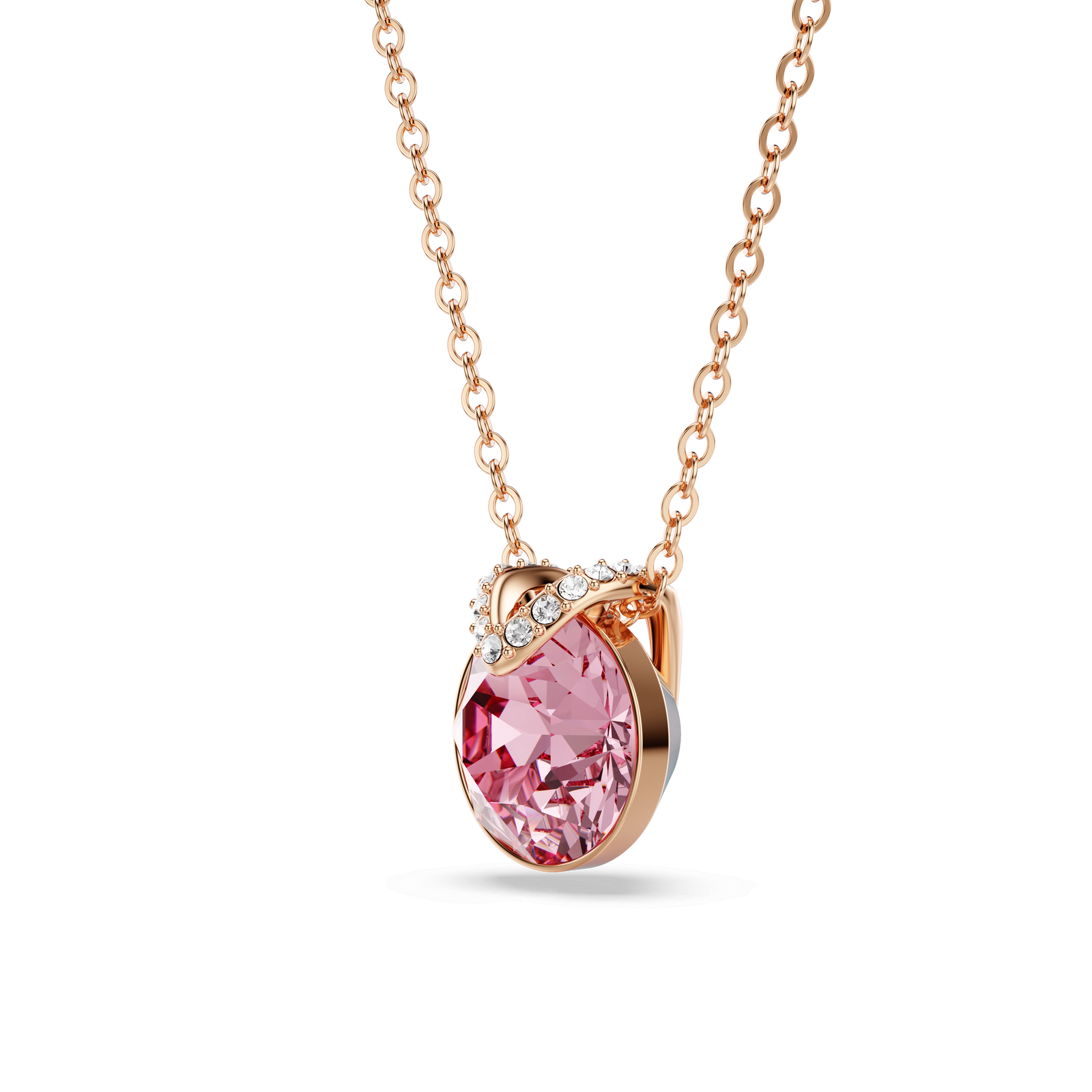 Swarovski Bella V Pink Pendant Rose Gold Plated | OD's Jewellers
