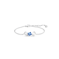 Swarovski Mesmera Mixed Cuts Blue Bracelet Rhodium Plated