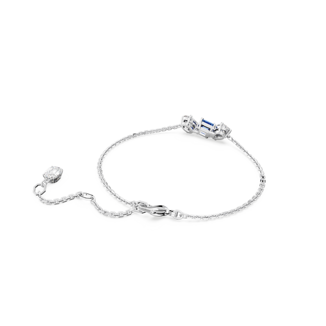 Swarovski Mesmera Mixed Cuts Blue Bracelet Rhodium Plated
