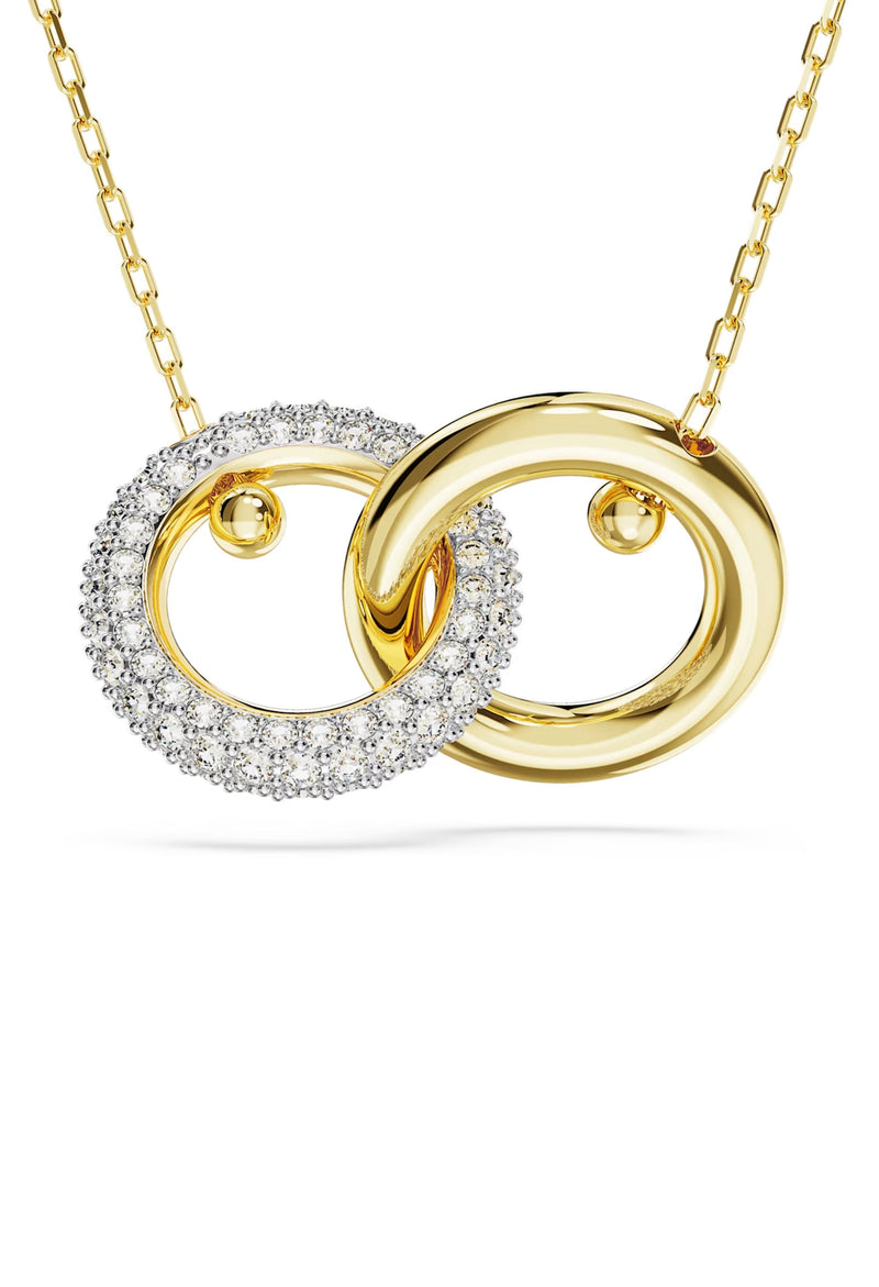 Swarovski Dextera Interlocking Loops Pendant Gold Plated