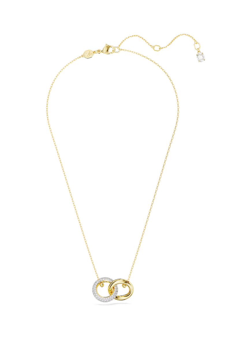 Swarovski Dextera Interlocking Loops Pendant Gold Plated