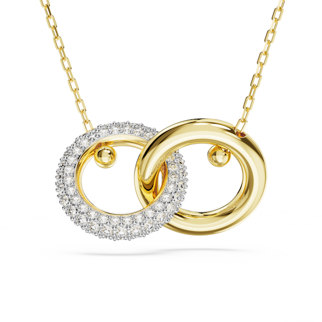 Swarovski Dextera Interlocking Loops Pendant Gold Plated