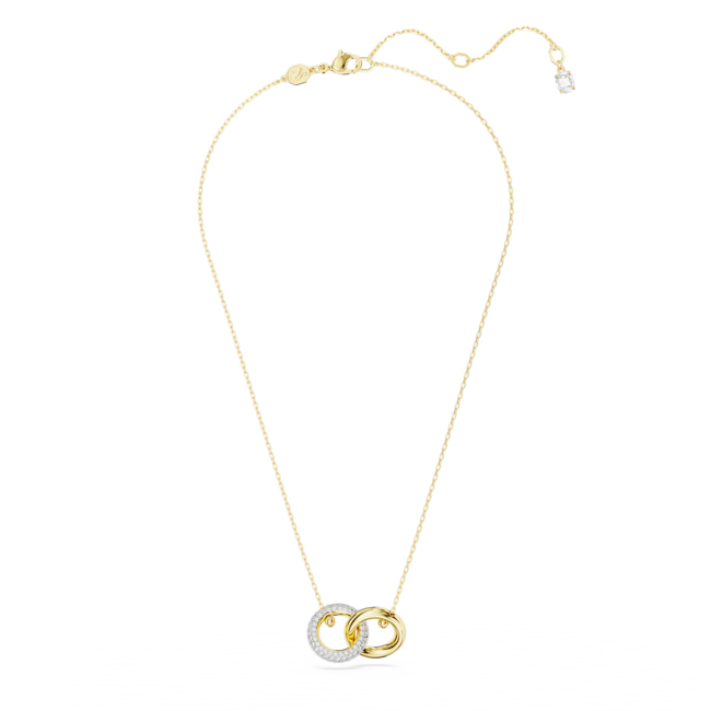 Swarovski Dextera Interlocking Loops Pendant Gold Plated