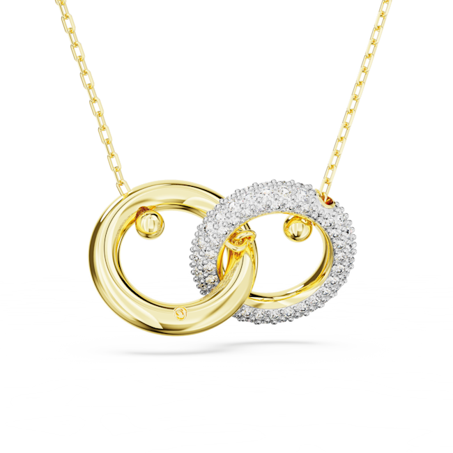 Swarovski Dextera Interlocking Loops Pendant Gold Plated