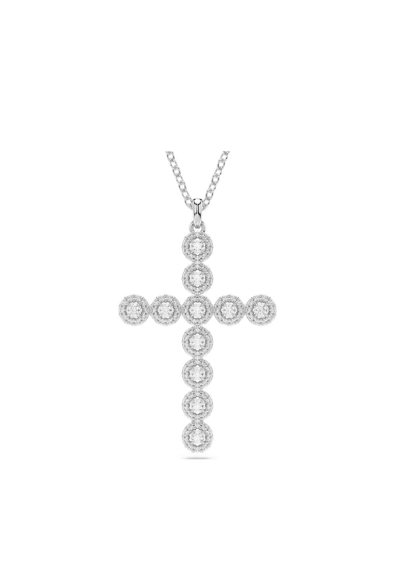 Swarovski Insigne Angelic Cross Pendant Rhodium Plated