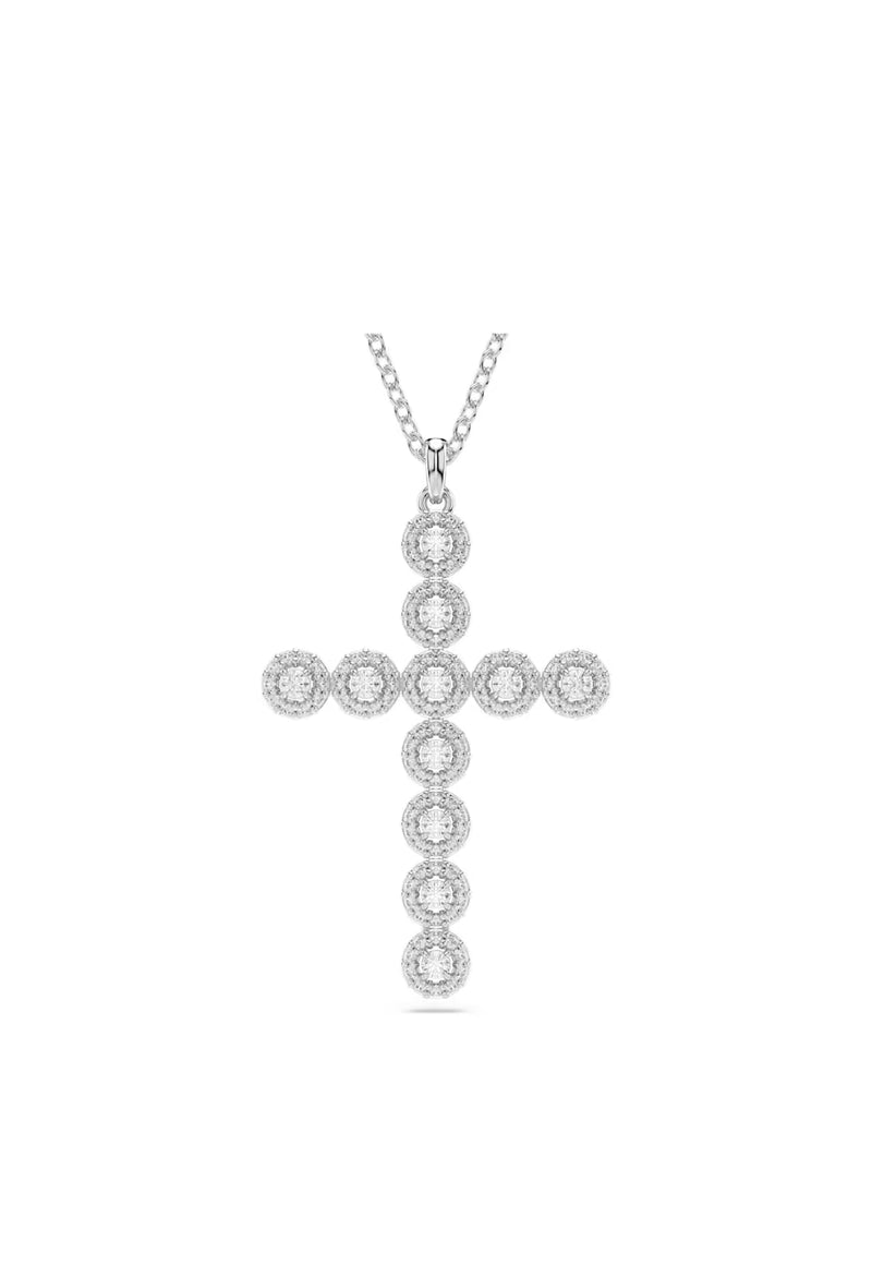 Swarovski Insigne Angelic Cross Pendant Rhodium Plated