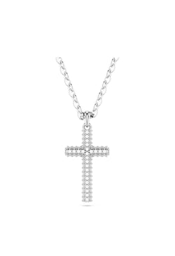 Swarovski Insigne Pave Cross Pendant Rhodium Plated