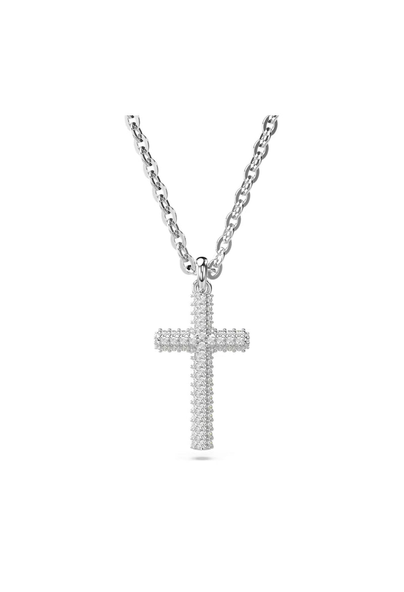 Swarovski Insigne Pave Cross Pendant Rhodium Plated