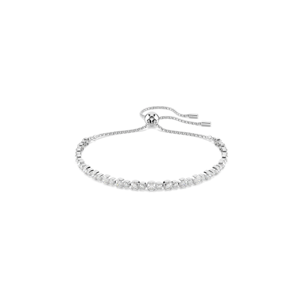 Swarovski Matrix Tennis Mixed Round Cuts Bracelet Rhodium Plated