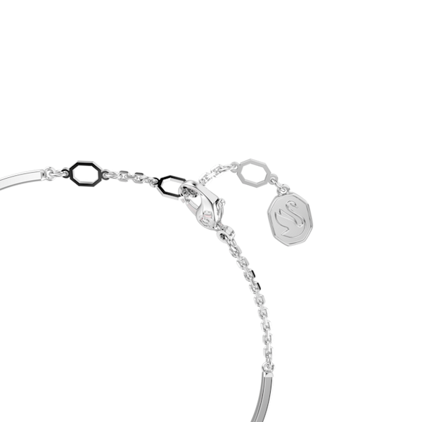 Swarovski Idyllia Pink Shell Bangle Rhodium Plated **