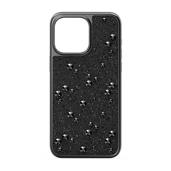 Swarovski Flat Back Crystal Black iPhone 15 Pro Max Case