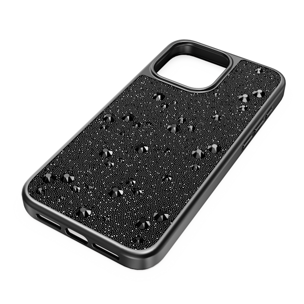 Swarovski Flat Back Crystal Black iPhone 15 Pro Max Case
