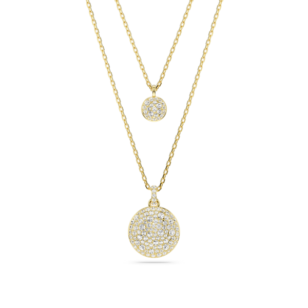 Swarovski Meteora Layered Pendant Gold Plated