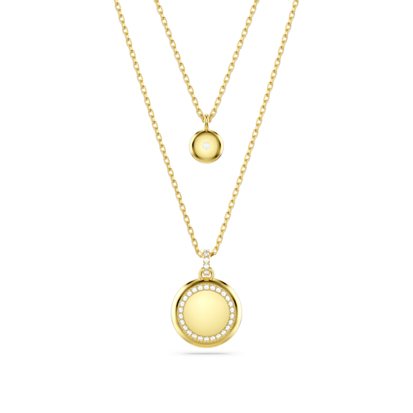Swarovski Meteora Layered Pendant Gold Plated