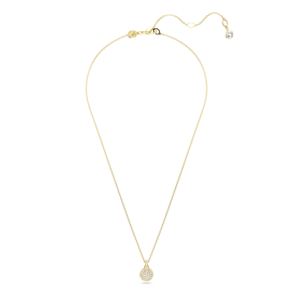 Swarovski Meteora Round Pave Set Pendant Gold Plated