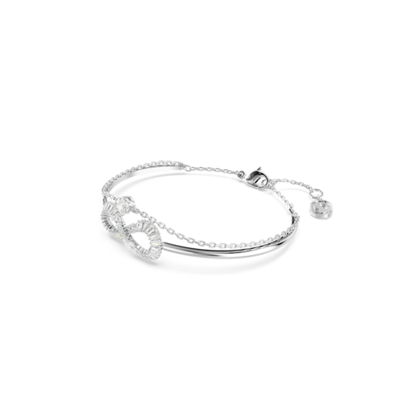 Swarovski Hyperbola Infinity Bangle Rhodium Plated