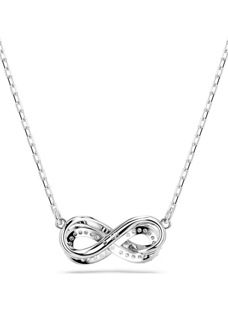 Swarovski Hyperbola Pave Infinity Pendant Rhodium Plated