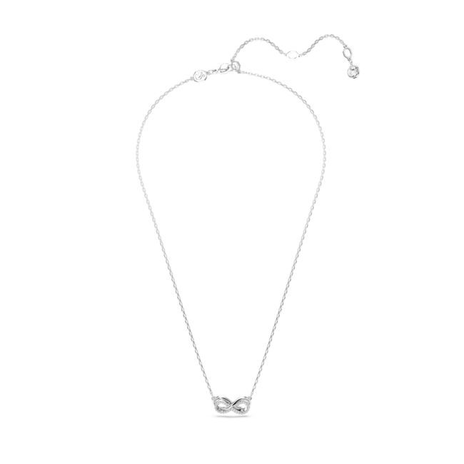 Swarovski Hyperbola Pave Infinity Pendant Rhodium Plated